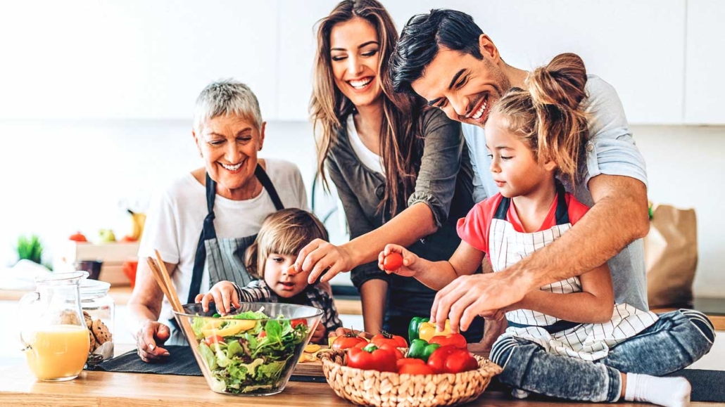 family cooking